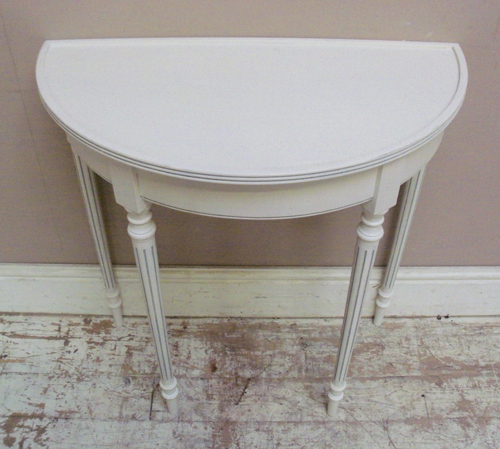 old half moon table